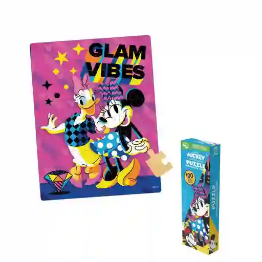 Rompecabezas 100 Piezas Minnie Ronda