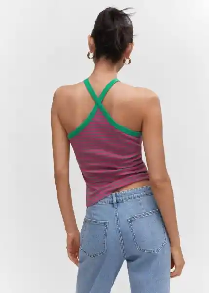 Top Guido Fucsia Talla S Mujer Mango