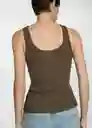 Top Brisa Khaki Talla S Mujer Mango