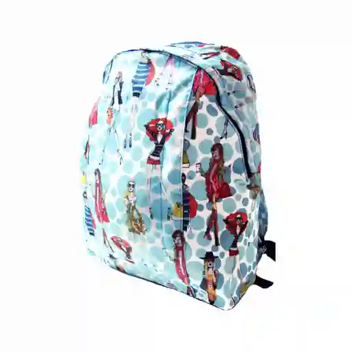 Jordi Labanda Mochila Grande Dots College Celeste