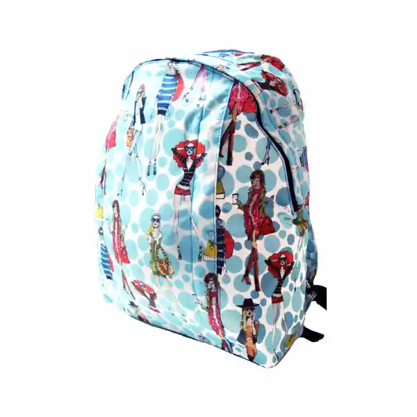 Jordi Labanda Mochila Grande Dots College Celeste