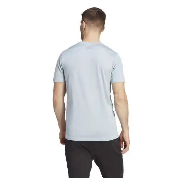 Adidas Camiseta Run Icons 3 Bar Para Hombre Azul Talla XL