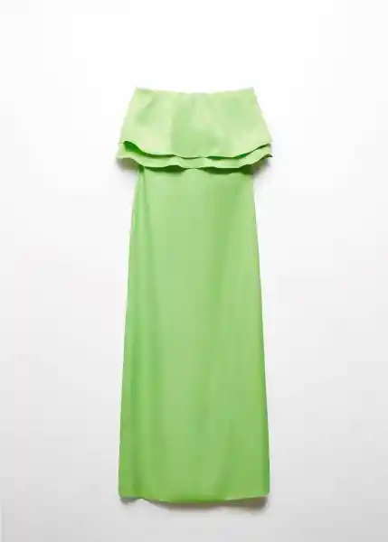 Vestido Moon-A Verde Talla L Mujer Mango