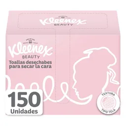 Kleenex Toalla Beauty Para Secar la Cara - 150 Und