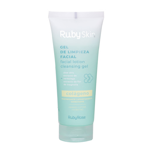 Gel Limpiador Facialruby Skin Con Colageno Aloe Vera Extracto de Verdolaga