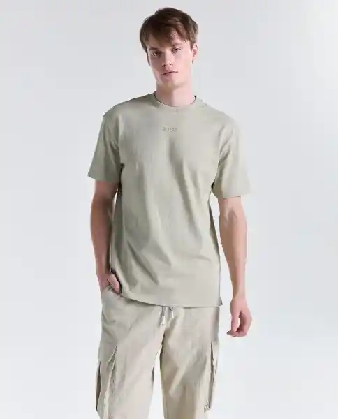 Camiseta Hombre Caqui Talla M 849G081_CAQ150513 Americanino