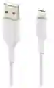 Belkin Cable Boost Charge USB-A a Lightning Blanco 3 m