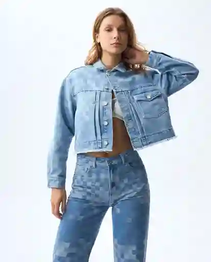 Chaqueta Mujer Azul Talla S 321G003_AZU114604 Americanino