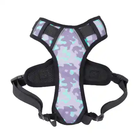 Arnes de Caminata Para Perro Totto Pechera Heikul Militar Morado