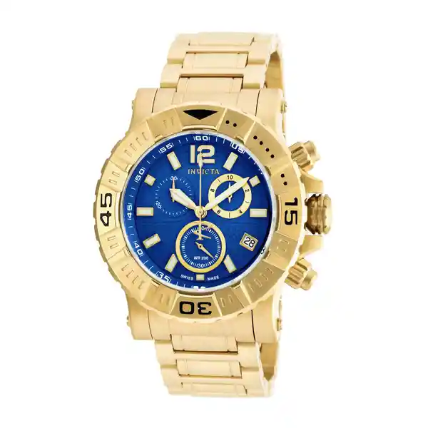 Invicta Reloj Hombre Oro 1969A