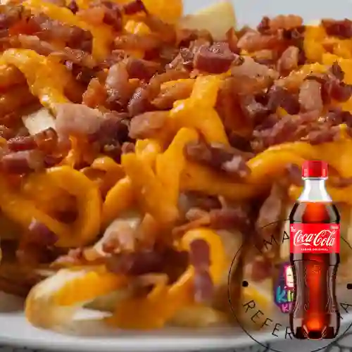 Combo Bacon Cheese Fries + Coca Cola Original 400 ml