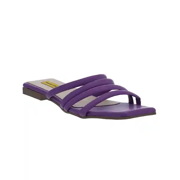 Sandalias Plana Zeus Morado Talla 36