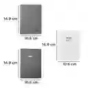 Cuaderno A6 Serie Silver Gray Miniso