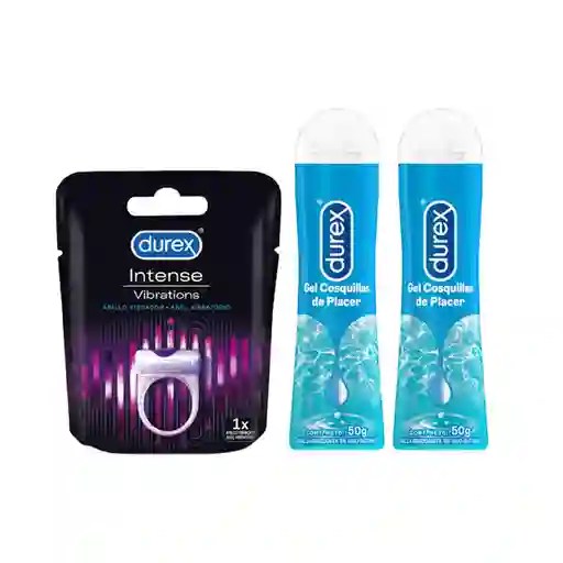 Combo Durex Anillo Vibrador + Durex Gel Lubricante Cosquillas