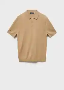 Camisa Polo Arraona Camel Talla M Hombre Mango