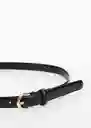 Cinturón Nico Negro Talla M Mujer Mango