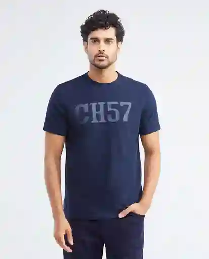 Ch57 T-shirt M/c Azul Dark Ultraoscuro Talla M Hombre Chevignon