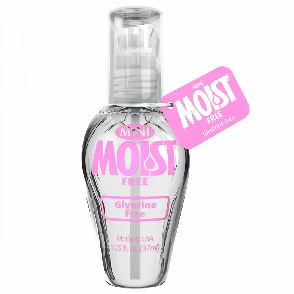 Moist Lubricante Mini Libre De Glicerina 1.25 Oz