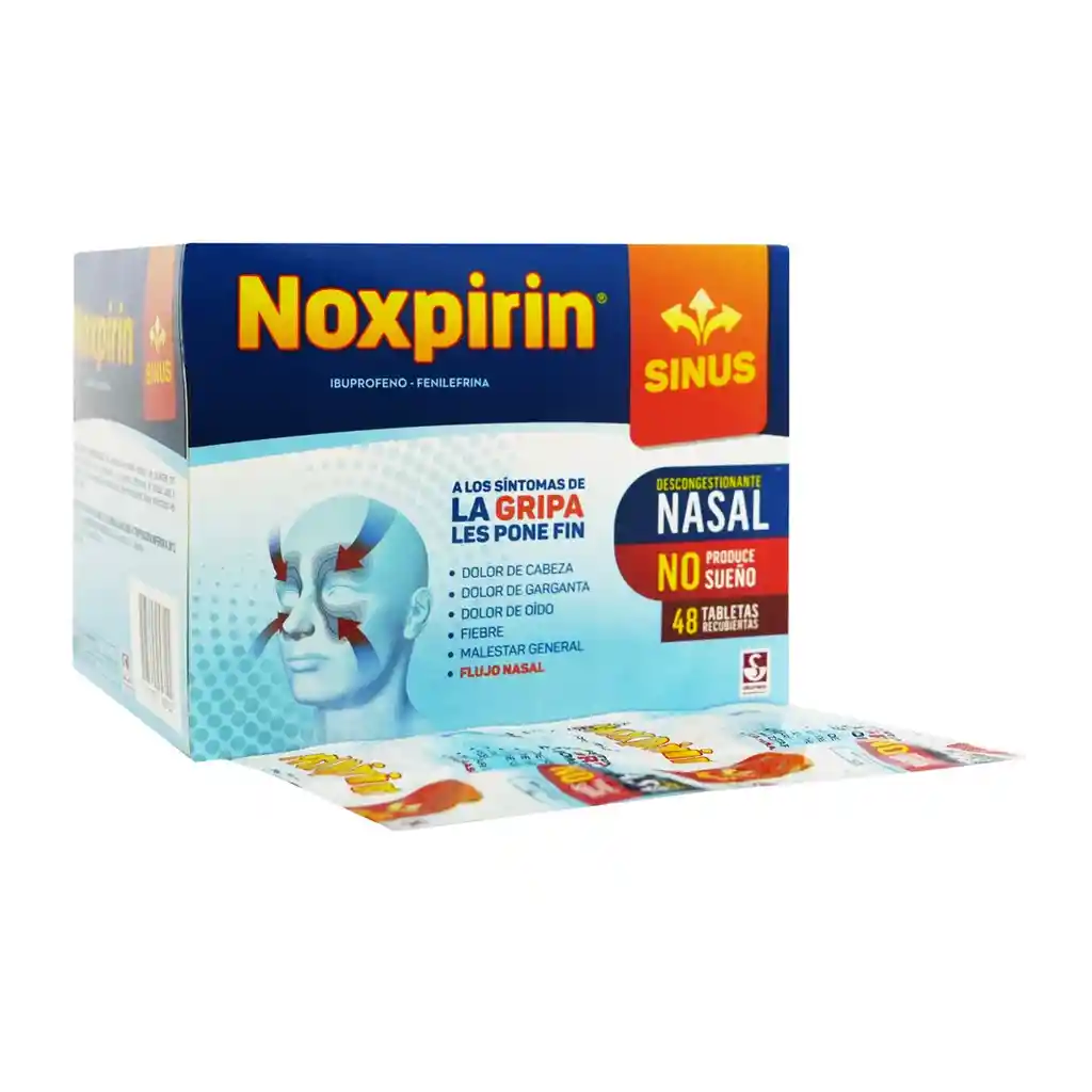 Noxpirin Sinus Ibuprofeno/fenilefrina 200/20 Mg