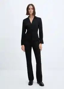 Camisa Ochi Negro Talla XS Mujer Mango