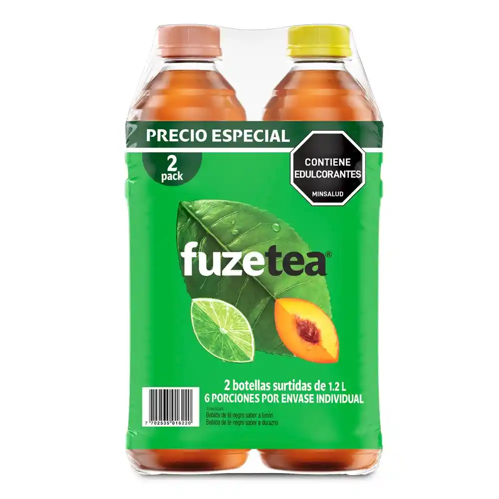 Fuze Tea té Negro Limón y Durazno