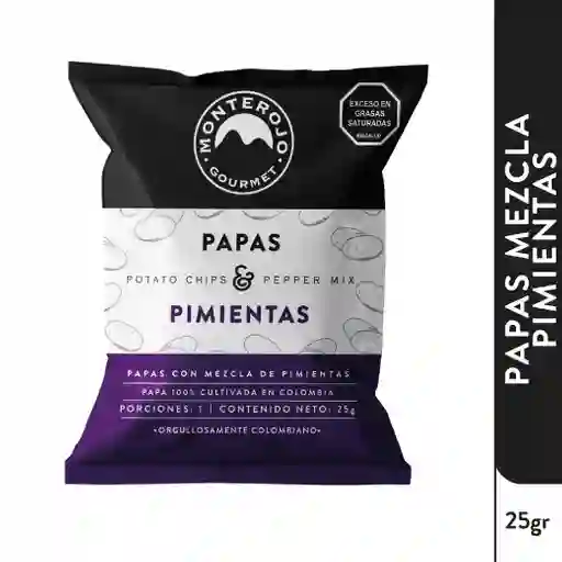 Papas Mezcla Pimienta 25gr MonteRojo Gourmet