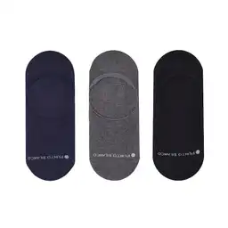 Medias Casuales Tipo Baletas Hombre New Marbella X3 Punto Blanco