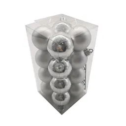 Set de 16 Esferas Silver