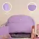 Cosmetiquera Con Cierre Enfrente Lila Miniso