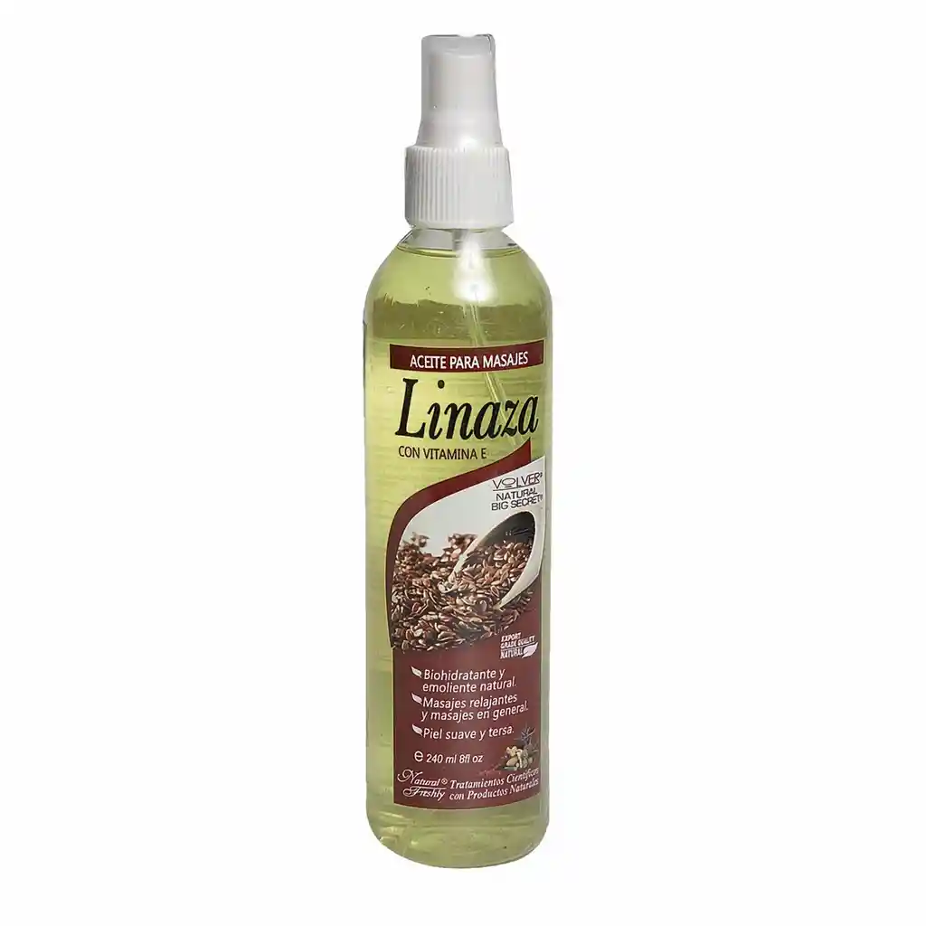 Natural Freshly Aceite para Masajes Linaza con Vitamina E