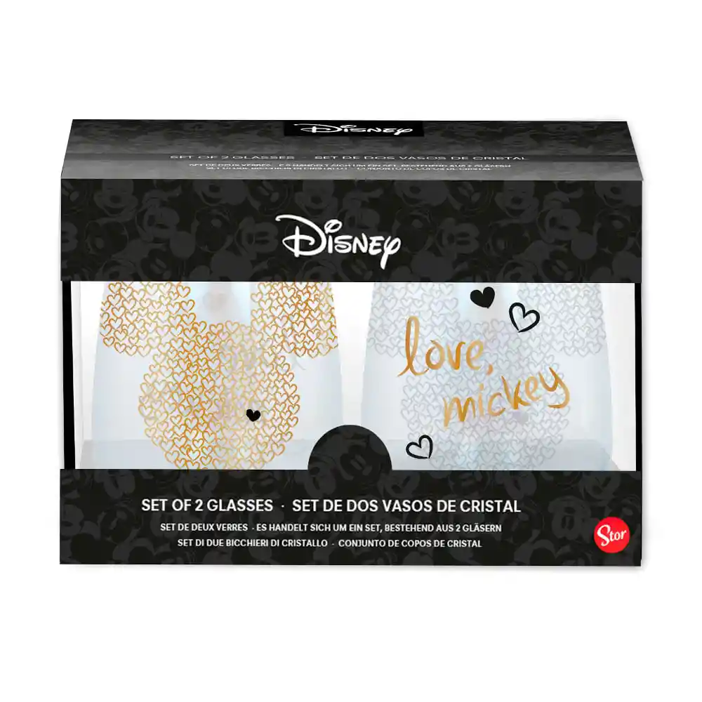 Disney Vasos Mickey de Cristal  de 510 mL