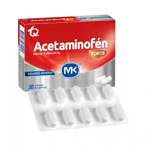 Acetaminofen Forte Acetaminofen/cafeina 500/65 Mg