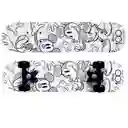 Patineta Infantil Blanco Negro Mickey Disney Zs15476