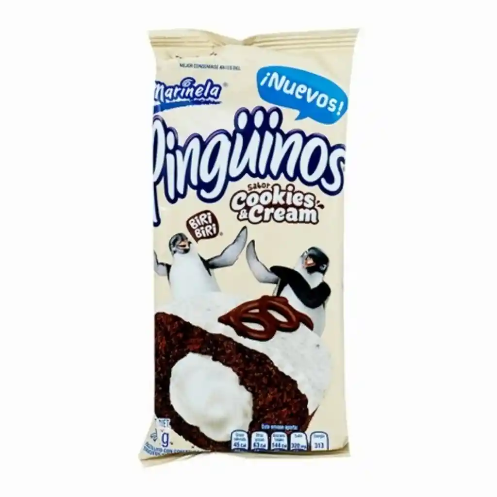 Pinguinos Ponque De Chocolate Cookies Cream