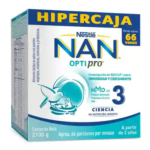 Nan Alimento Lácteo Optipro Etapa 3 2100 g