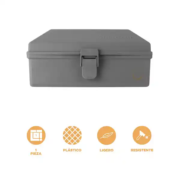 Organizador Portátil Serie Silver Gray Gris Oscuro Miniso