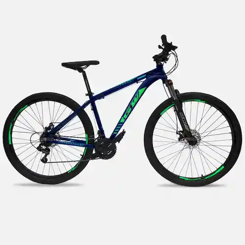 Gw Bicicleta Zebra Rin29 Integradas Azul Petro Verde L