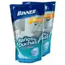 Binner Limpiador de Baños y Duchas 2 Repuestos Doypack 500 mL