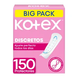 Protector Diarios Kotex Discretos Big Pack 150 Und