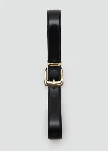 Cinturón Apen Negro Talla M Mujer Mango