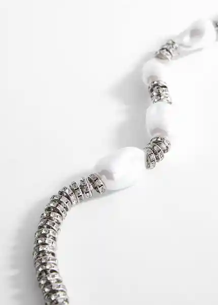 Collar Olympia Plata Talla 99 Mujer Mango
