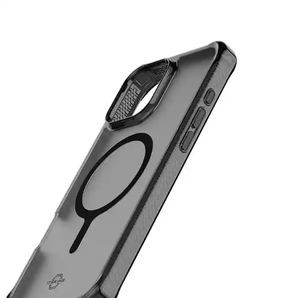 ItSkins Case Hybrid R Vapor Para iPhone 16 Pro Negro