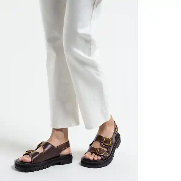 Pantalón Polen Mujer Crudo Cannoli Claro 12 532E323 Naf Naf