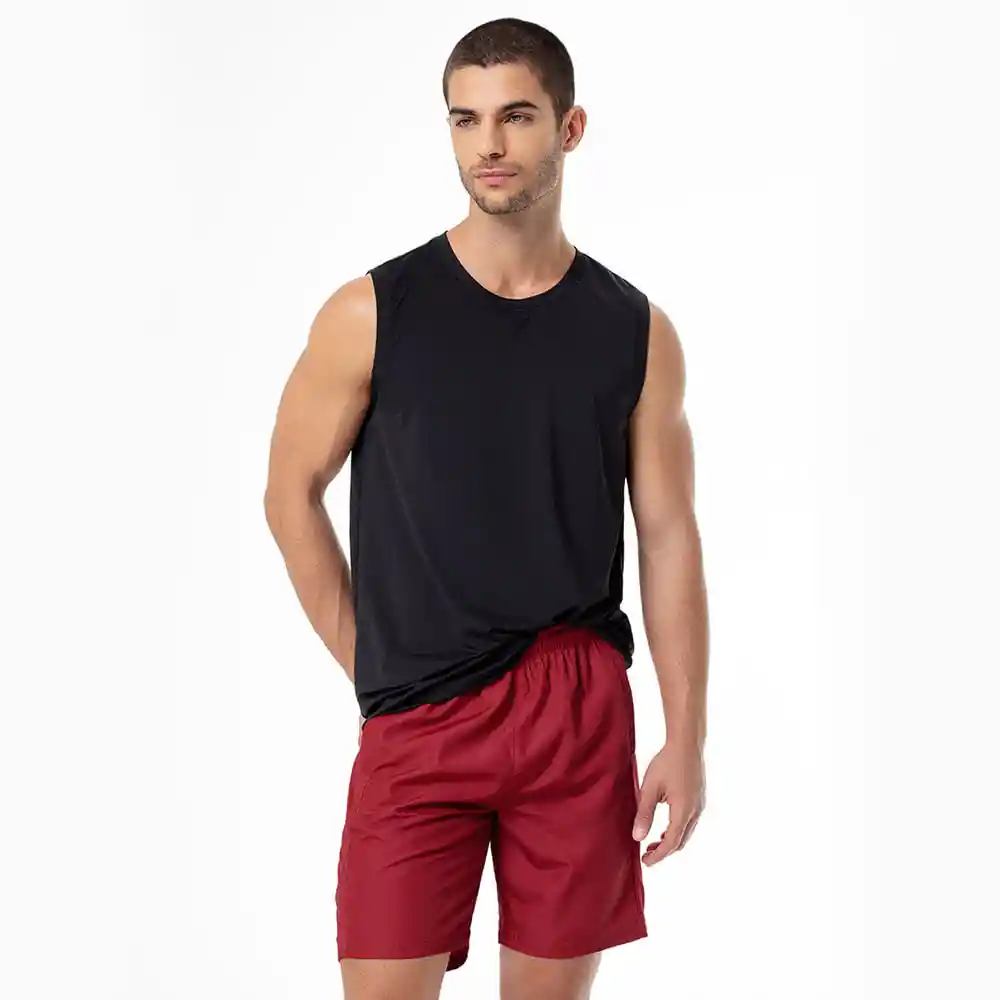 Short Tejido Rígido Poliéster Masculino Wayrun Gef Talla L