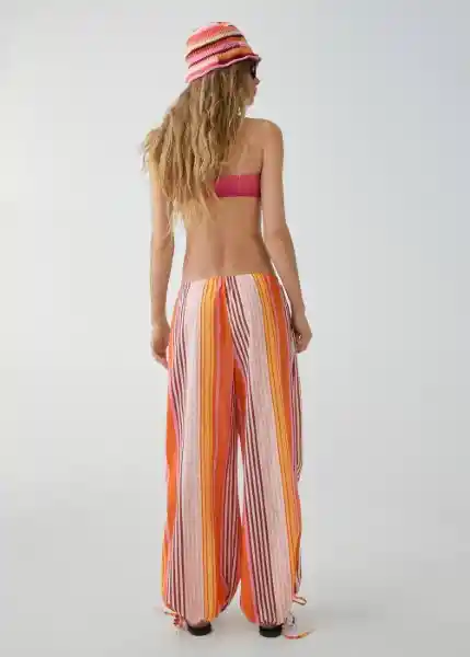 Pantalón Byron Naranja Talla XS Mujer Mango