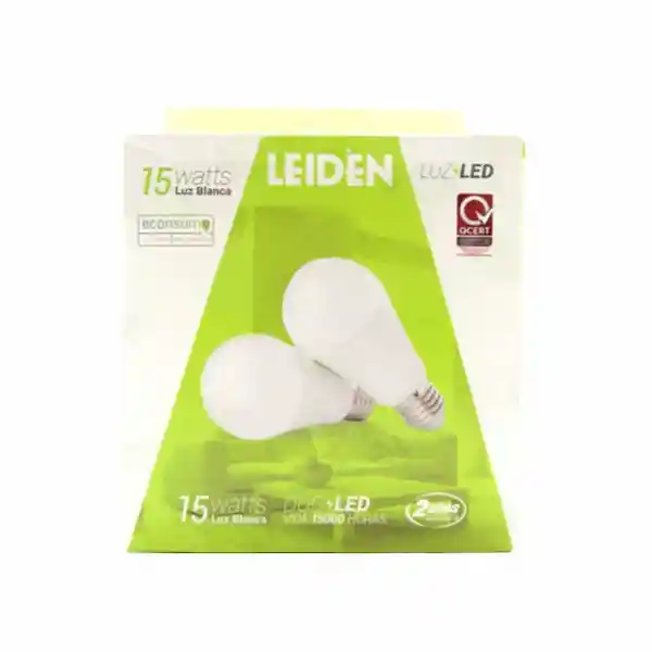 Leiden Bombillo Led Luz Blanca A60 15W 6000K