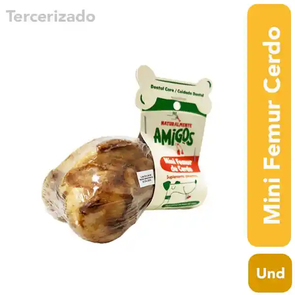 Natural Toys Hueso Amigos Mini Femur de Cerdo Natural Perros