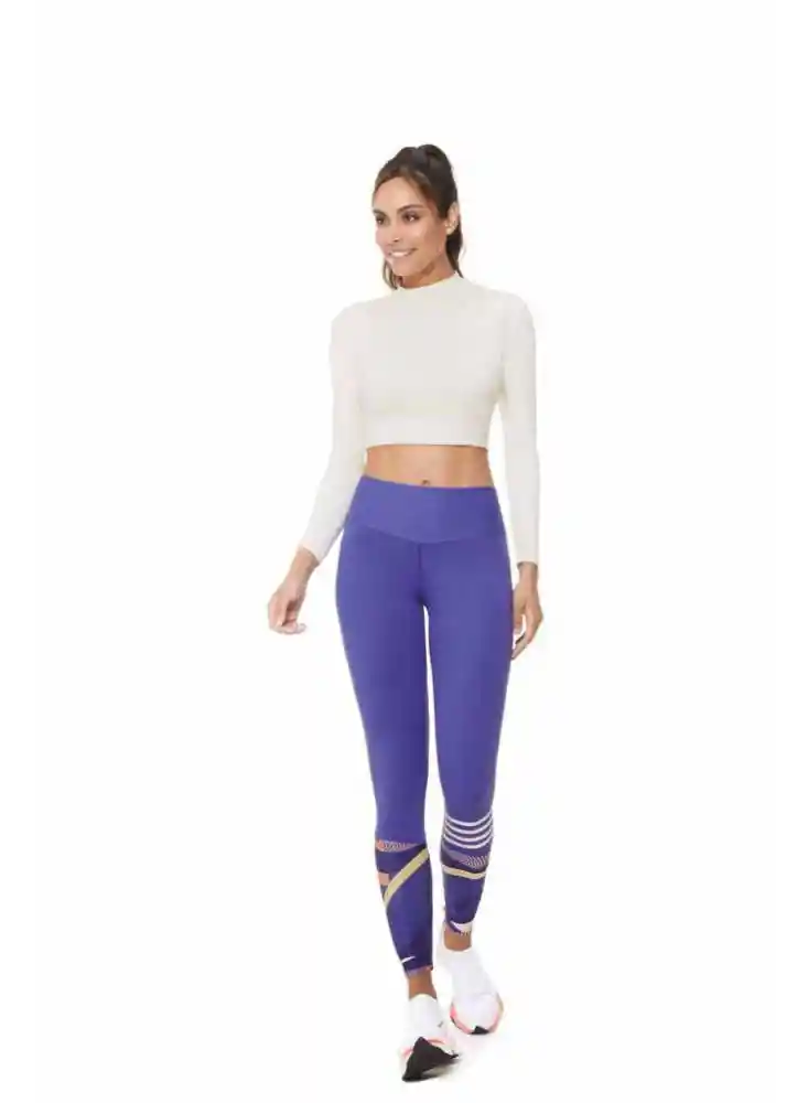Legging Largo Mujer M-azul