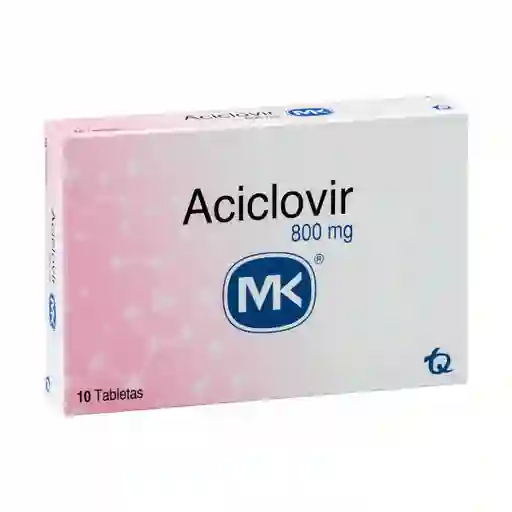 Mk Aciclovir (800 mg) 10 Tabletas