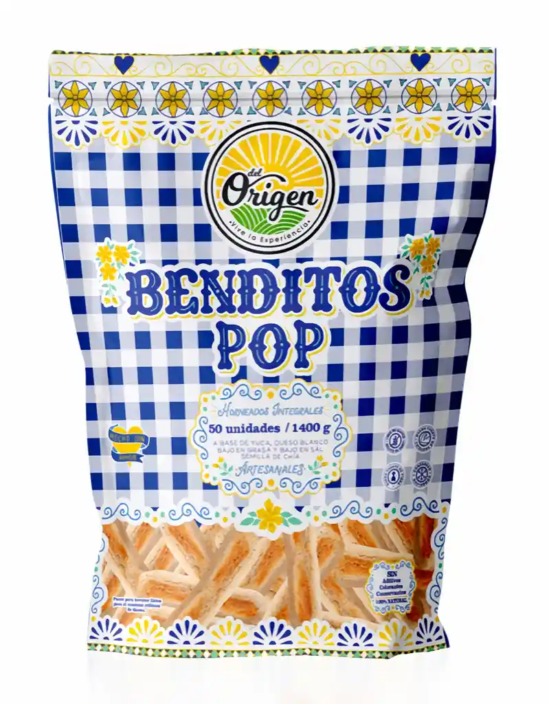 Del Origen Dedito Sin Gluten Mini Pop